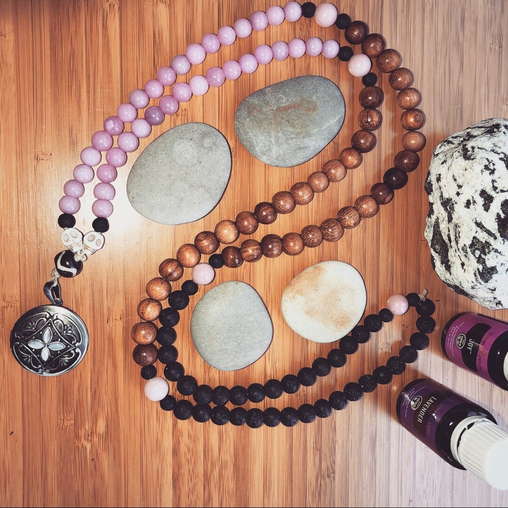 Heart Cleansing Rose Quartz&Bamboo Mala 💠🙏🏼💕📿